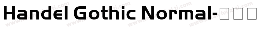 Handel Gothic Normal字体转换